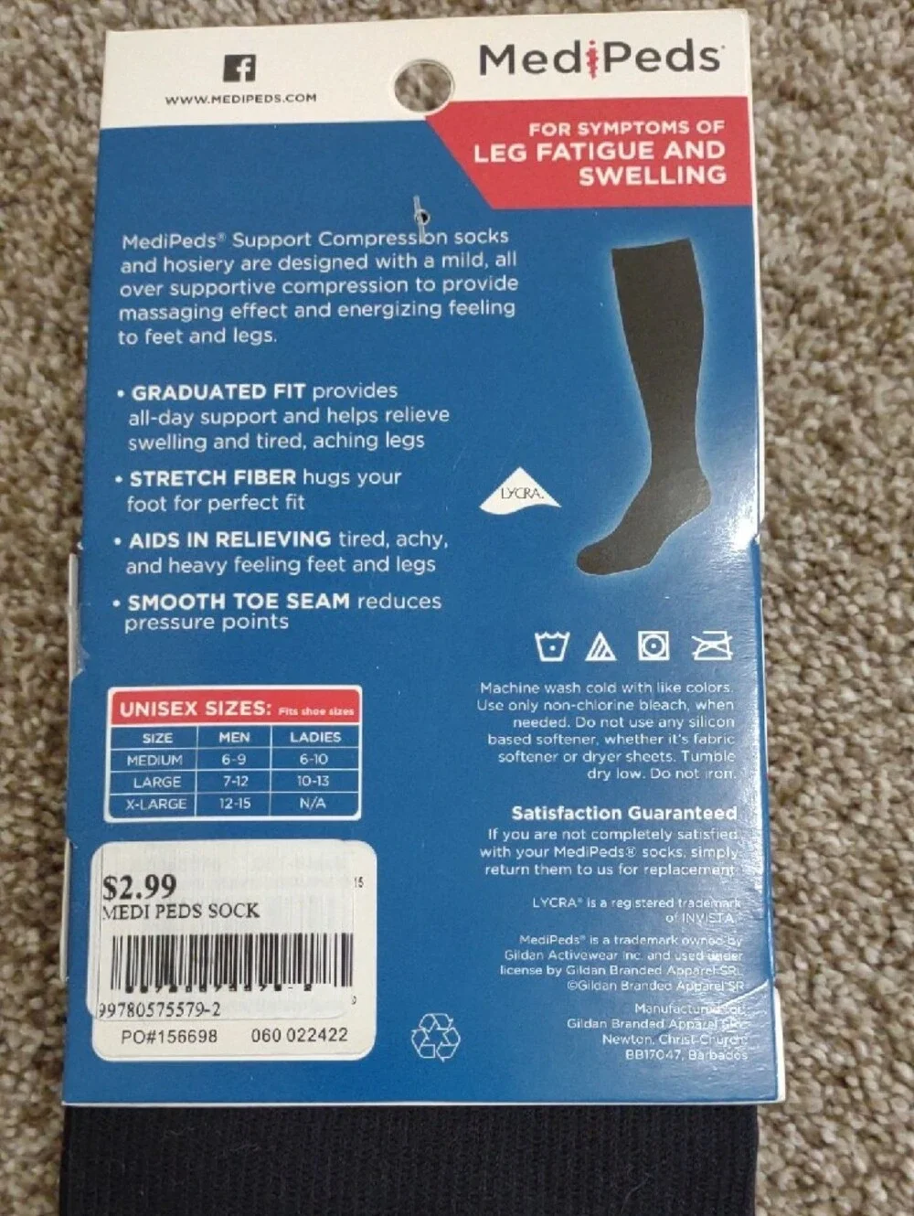Men's Supportive Compression Dress Socks - Black (2 Pack)